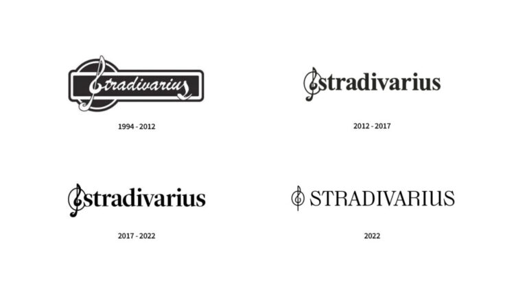 Evolución de la marca gráfica Stradivarius
